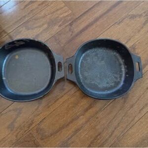 Pampered Chef Black Cast Iron Skillet Set